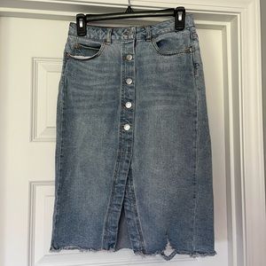 Wild Fable Denim Midi Skirt